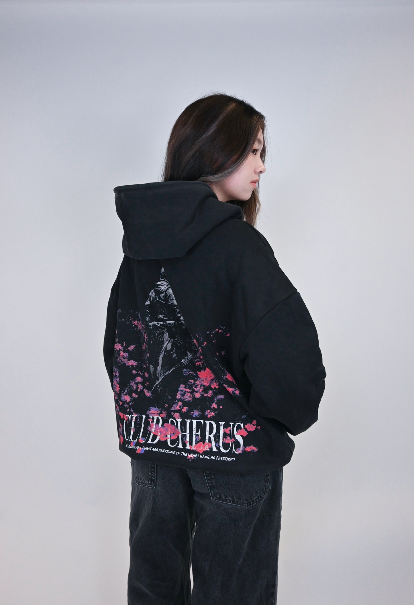 GARDEN WARRIOR HOODIE - WASHED BLACK