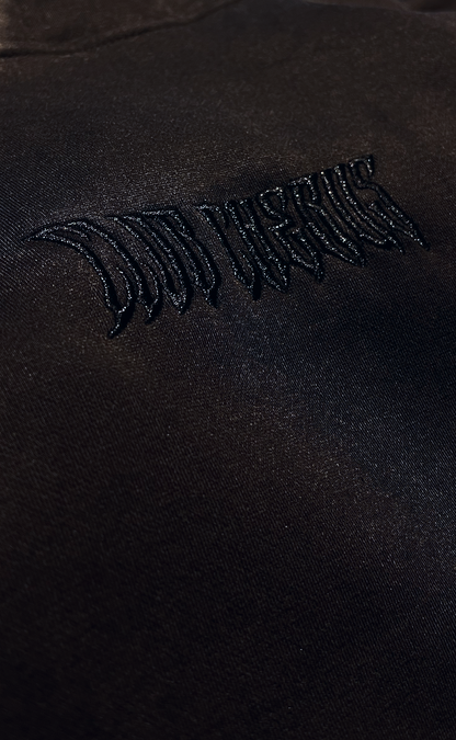 GARDEN WARRIOR OVERSIZED HOODIE - MUTED BLACK