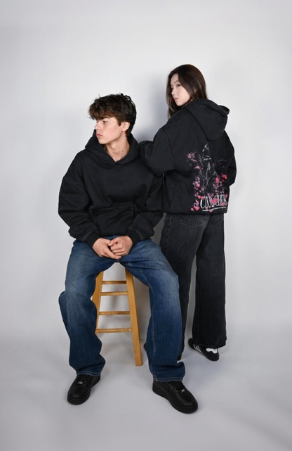 GARDEN WARRIOR HOODIE - WASHED BLACK