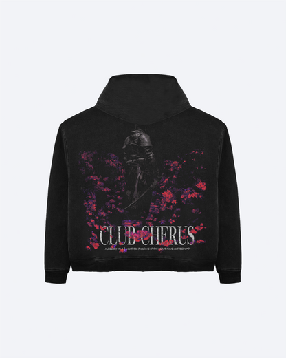 GARDEN WARRIOR HOODIE - WASHED BLACK