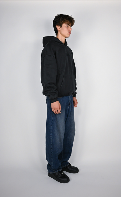 GARDEN WARRIOR HOODIE - WASHED BLACK